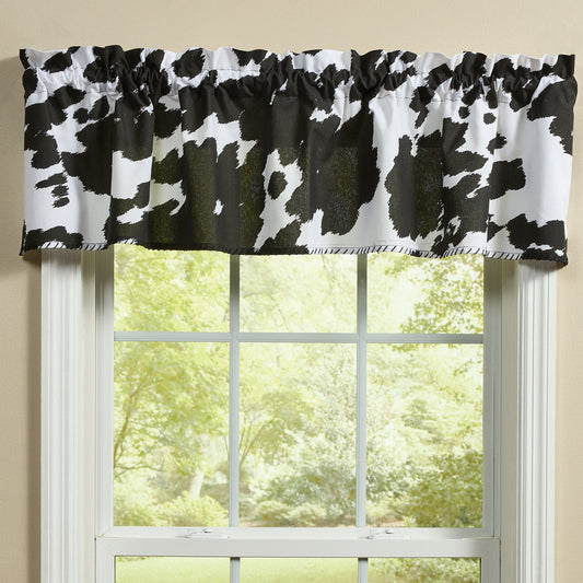 Cowhide - 14" Holstein Valance