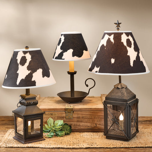 Cowhide - 14" Holstein Lampshade